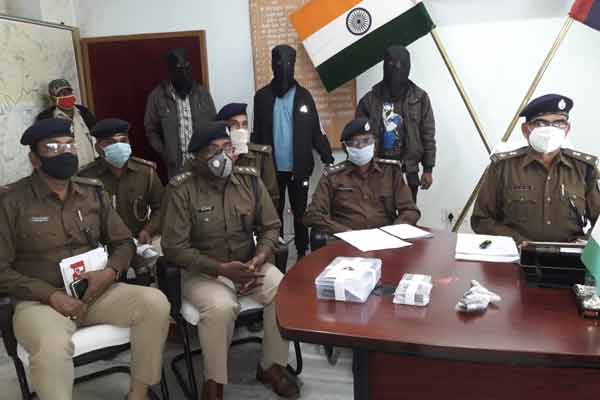 PLFI के तीन उग्रवादी चढ़े पुलिस के हत्थे